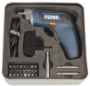 FERM Power-FS skrúvumaskina 3,6V við bits (CDM1132)