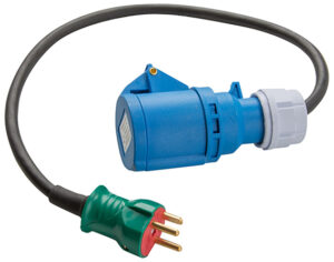 CEE 230V til schuko adaptarakaðal - 60CM.