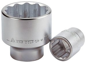 Teng Tools 1" toppur, 12-kant - 46mm