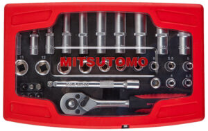 Mitsutomo topplyklasett 1/4" - 37 deilir - Image 2