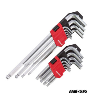 Torx og unbrako stiftsett - 18 deilir