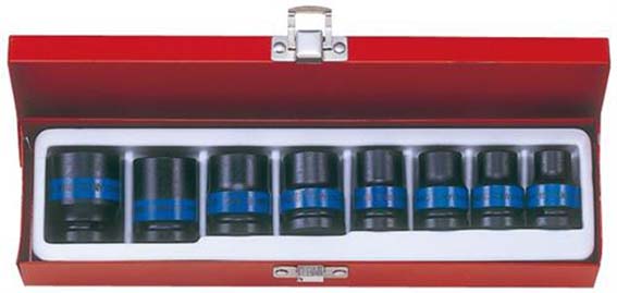 King Tony 4408MP slagtoppar 1/2" - 8 deilir