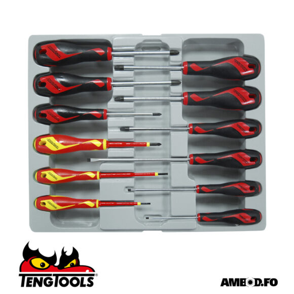 Teng Tools skrúvublaðsett 12 deilir - MD912N1
