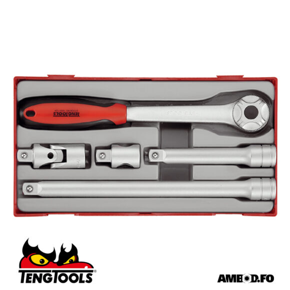 Teng Tools skrallulyklasett 1/2 - 5 deilir TT1205