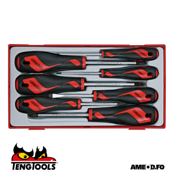 Teng Tools skrúvublaðsett, 7 deilir - TT917N