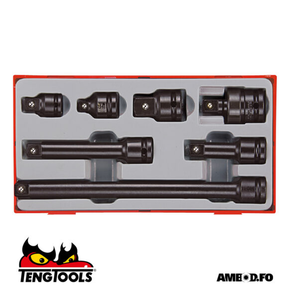 Teng Tools slag adaptara og forleingarasett 1/2 - 13 deilir - TT9207A