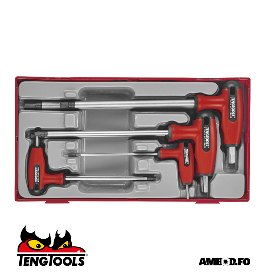Teng Tools Unbrako T-Lyklasett 7 Deilir – Tthex7S