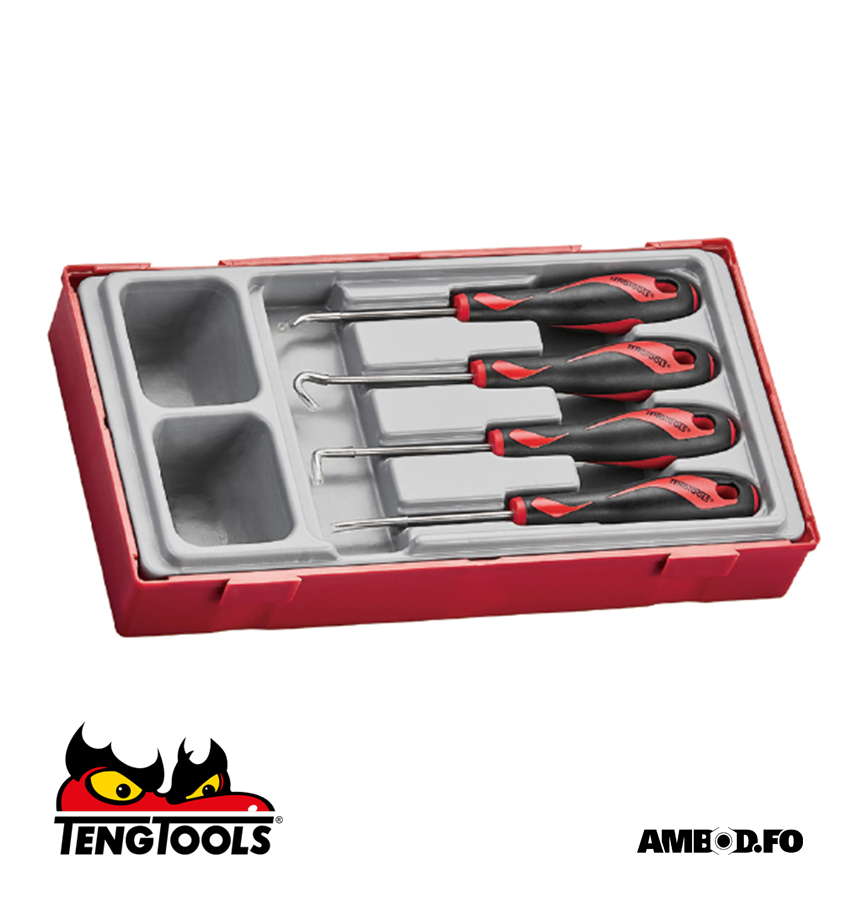 Teng Tools TTMDP O-ring/pakning úttrekkjarasett - 4 deilir
