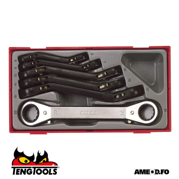 Teng Tools skrallulyklar - 6 deilir - TTRORS