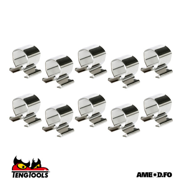 Teng Tools clips til toppar á plátu 1/2" til amboðsvegg - ALU12