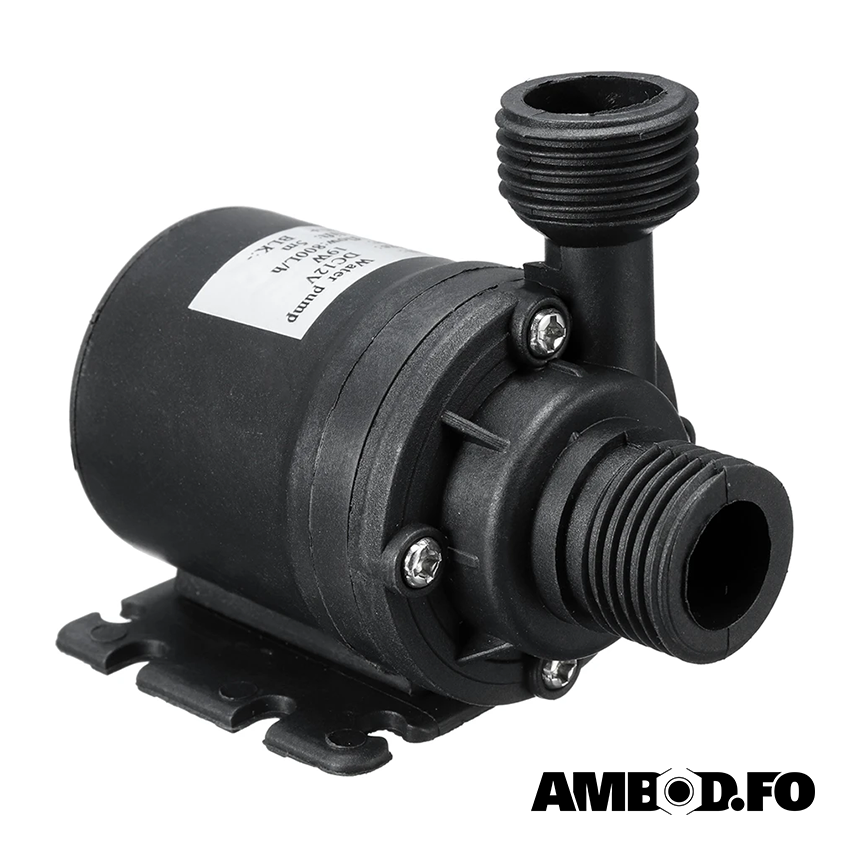 Pumpa til vatn 12V - 800 L./tíman