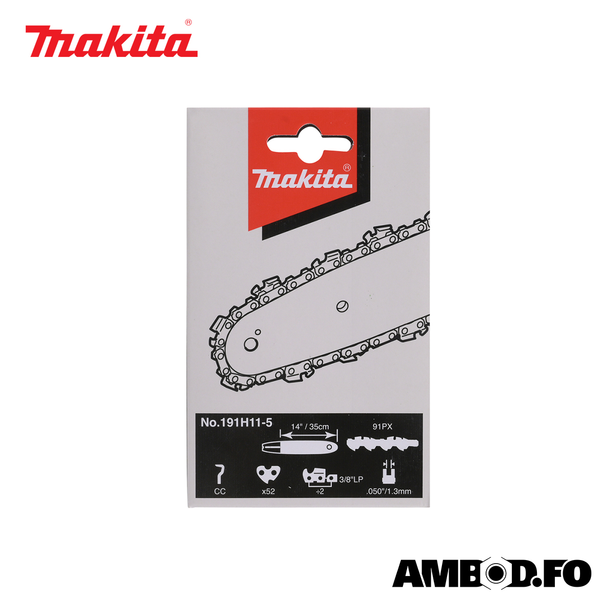 Makita sagketa 3/8" 35cm, 52 lið - 1,3mm (191H11-5) - Image 2