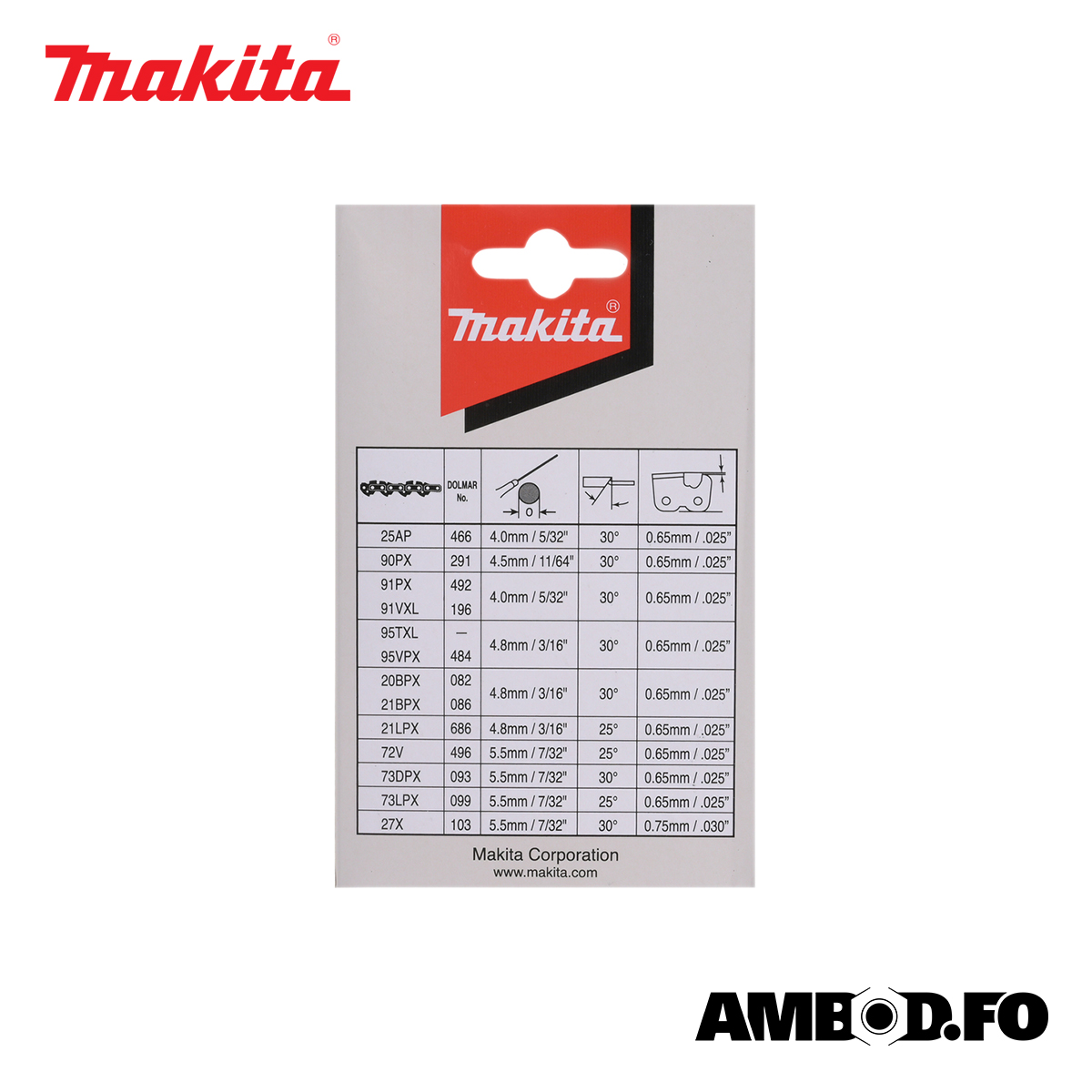 Makita sagketa 3/8" 35cm, 52 lið - 1,3mm (191H11-5) - Image 3