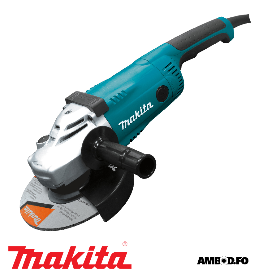 Makita vinkulslípari 180mm, 2200W - GA7020RF