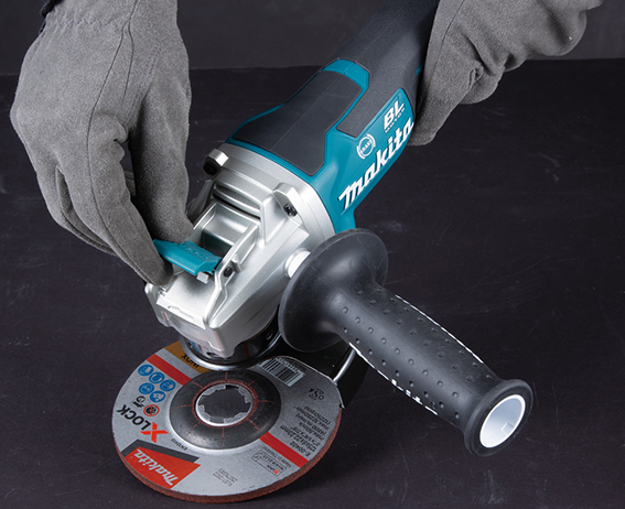 Makita vinkulslípari 125mm 18V, X-LOCK - DGA519Z - Image 2
