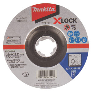 Makita X-LOCK slípiskiva - 125x6mm (E-00393)