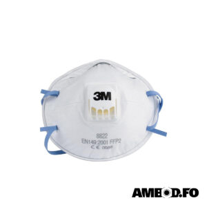 3M 8822 dustmaska FFP2 við ventili