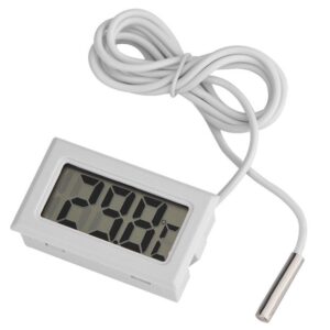 Tempratur mátari við LCD skermi og sensor -1m leiðning