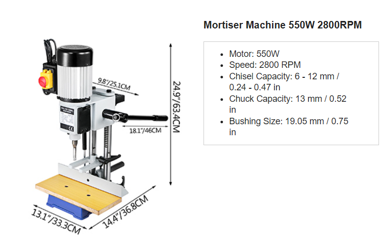 Soylu/stemm borimaskina til fýrakanta hol 550W - Image 5