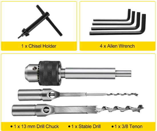 Soylu/stemm borimaskina til fýrakanta hol 550W - Image 2