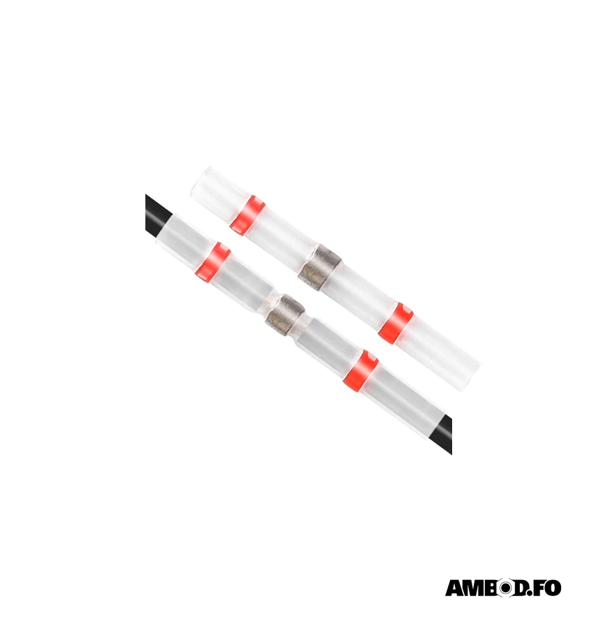 Reyðar loddikrympmuffur - 10 Stk