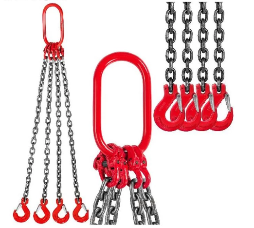 Keta til at lyfta, 2m - 4 krókar - 4tons