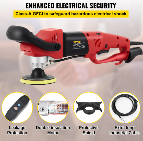 Poleri-/slípimaskina til stein, betong osv Ø.180mm - 1200W - Image 2