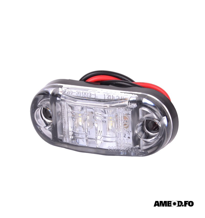 LED positiónsljós til viðfestisvogn, campingvogn o.a. - 12/24V (CA6095A)