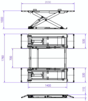 Deluxe saxlift - saksalift 3000 kg. - Image 6