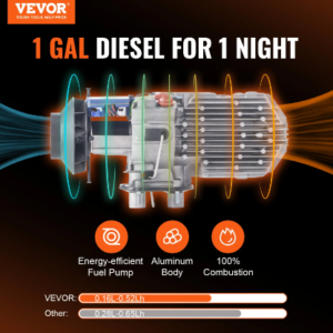 Oljufýring 5KW 12V diesel við fjarðstýring og bluetooth - Image 3