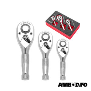 SKrallusett 1/4", 3/8", 1/2" - 3 deilir