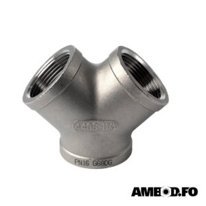 Y-stykki, syrefast BSPP - 1/4"