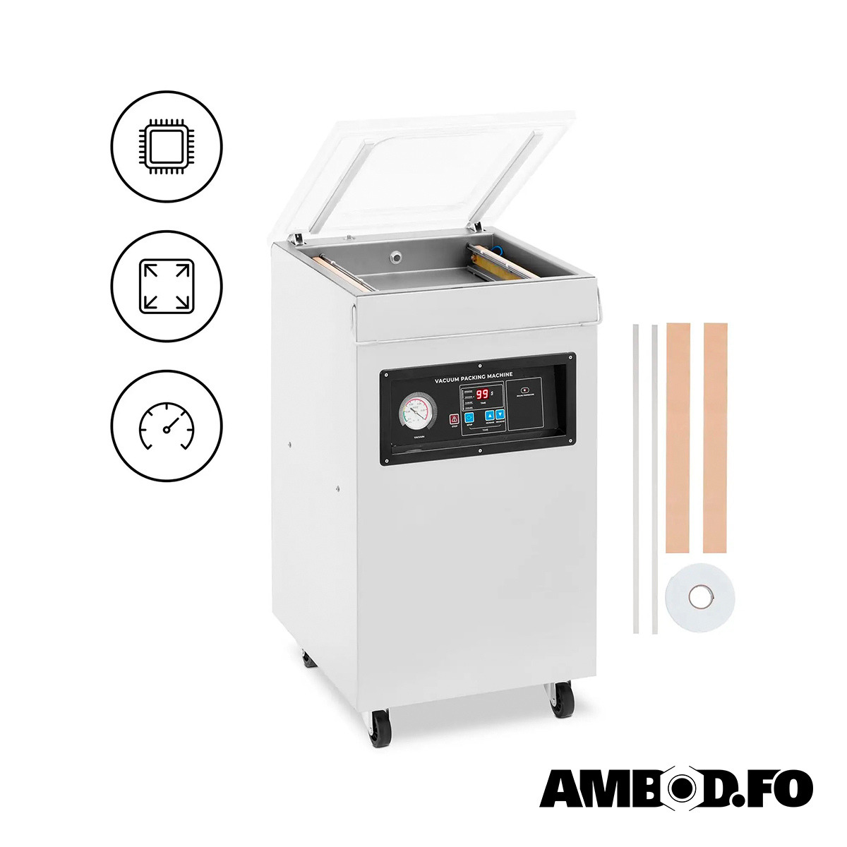Industri Vakuum Pakkimaskina, 400Mm – 900W