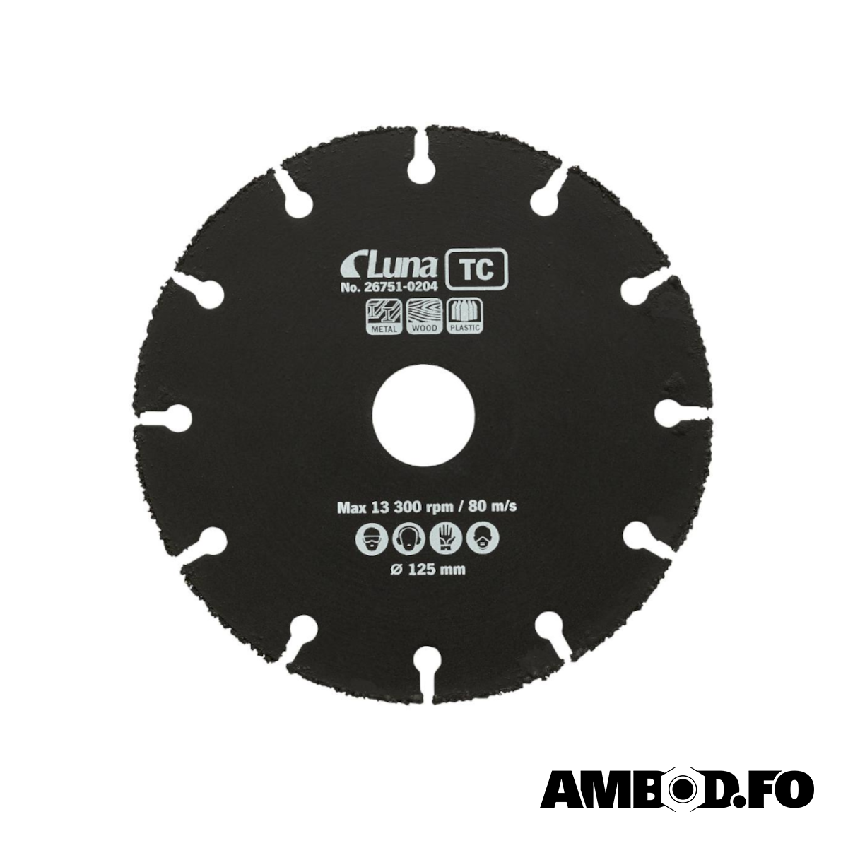 Luna Multi Tc Skeriskiva Til Vinkulslípara – 125X1X22,2Mm