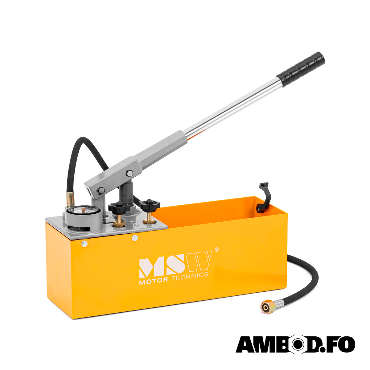 MSW trýsttest pumpa, 0-50 - 12L.bar
