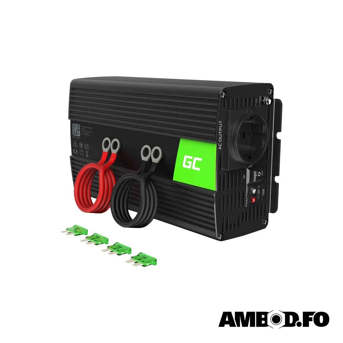 GC 12V orkuvendari, DC til AC - 2000W - Image 2