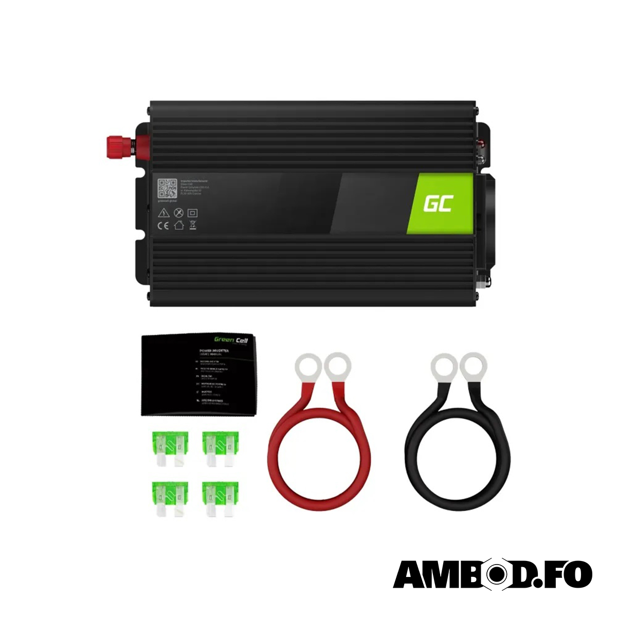 GC 12V orkuvendari, DC til AC - 2000W - Image 3