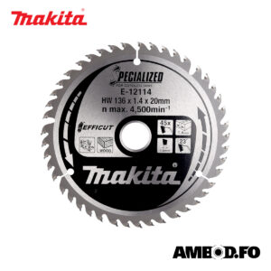 Makita rundsagaklinga 136x20x1,4mm - Z45 (E-12114)