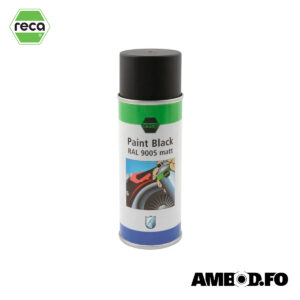 Reca spraydós, svart(matt) - 400ml.