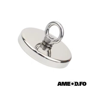 Magnet(neodym.) við M10 gevind, 330 kg. – Ø. 90mm