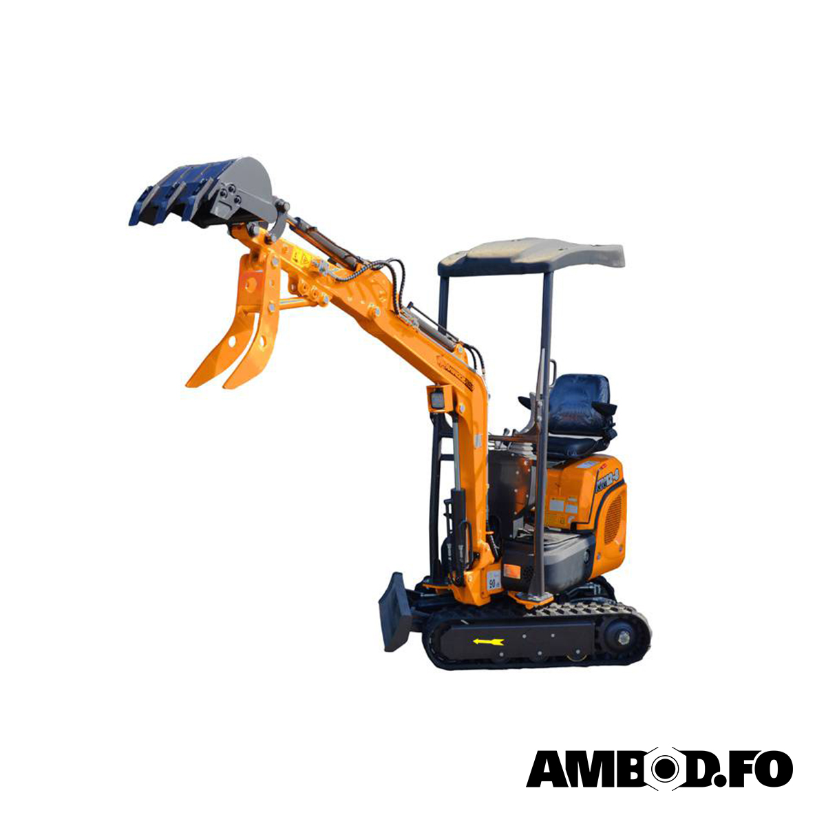 Gravimaskina Við Kubota Motori Og Dreygiligum Armi – 1Tons