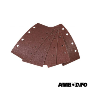 Sandpappír til ristipussara, 5stk. (velcro) 90x187mm - K60-80-120