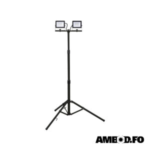 Grunda led arbeiðslampur á stativi 2 x 1800 lumen