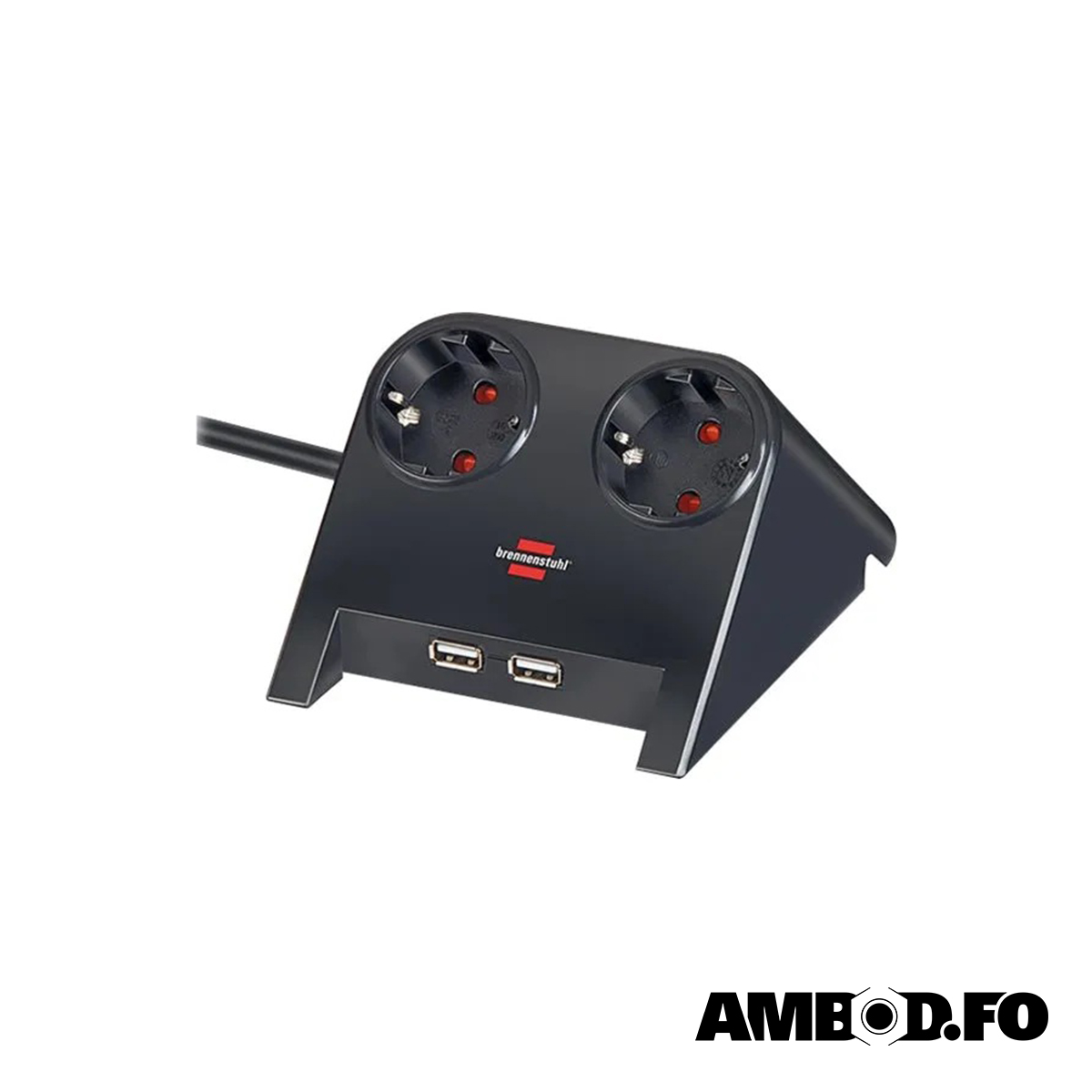 Brennenstuhl tikkdós við jørð - 2xUSB og 2x230V