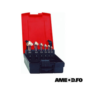 Format 1444 DIN 335 HSS-E undirsenkarasett, 3-sker - 6,3-20,5mm
