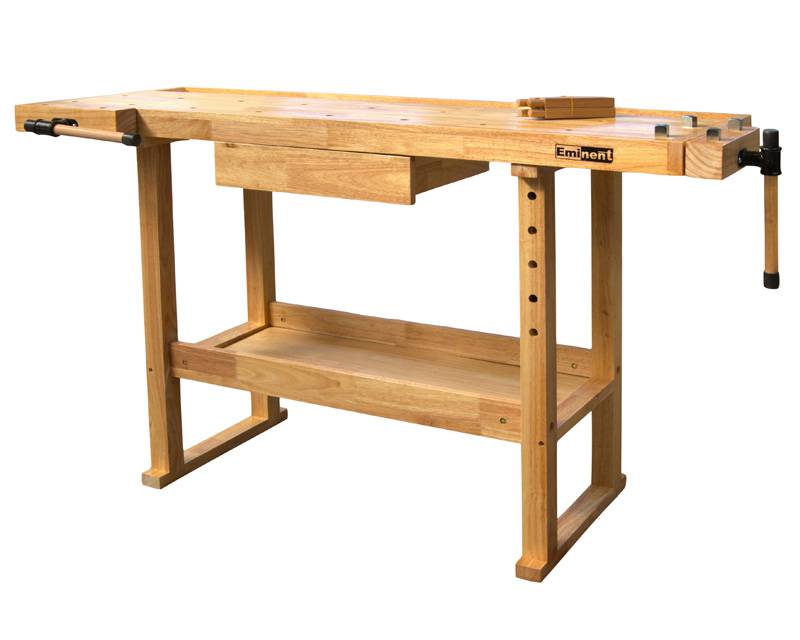 Snikkarabonkur - 2 stikkur +1 skuffur 145 x 55 cm