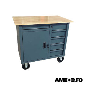 BATO amboðsvognur við 6 skuffum og skápi - 950x500x920mm