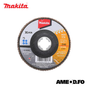 Makita X-lock lamel/slípiskiva, Ø.125 - K40 (D-76009)