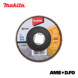 Makita X-lock lamel/slípiskiva, Ø.125 - K80 (D-76021)