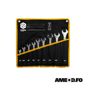 Fastlyklasett, tummar, 1/4"-3/4" - 9 deilir (50880)
